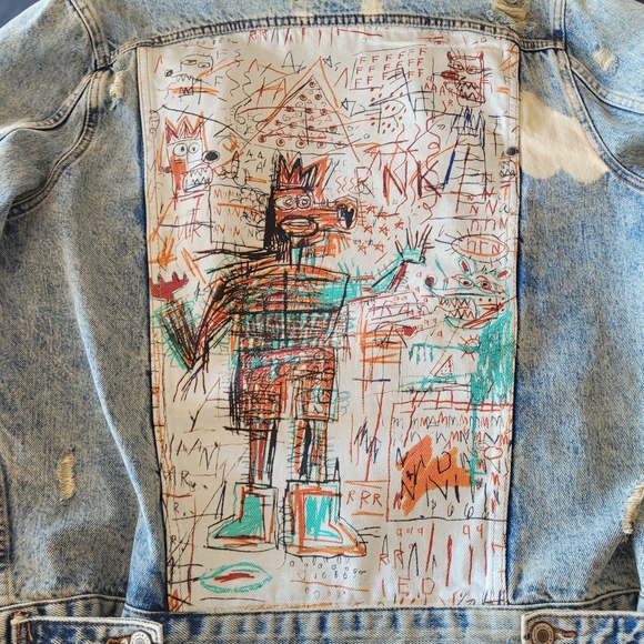 Rare Zara Jean-Michel Basquiat limited edition Jean jacket - Picture 2 of 6